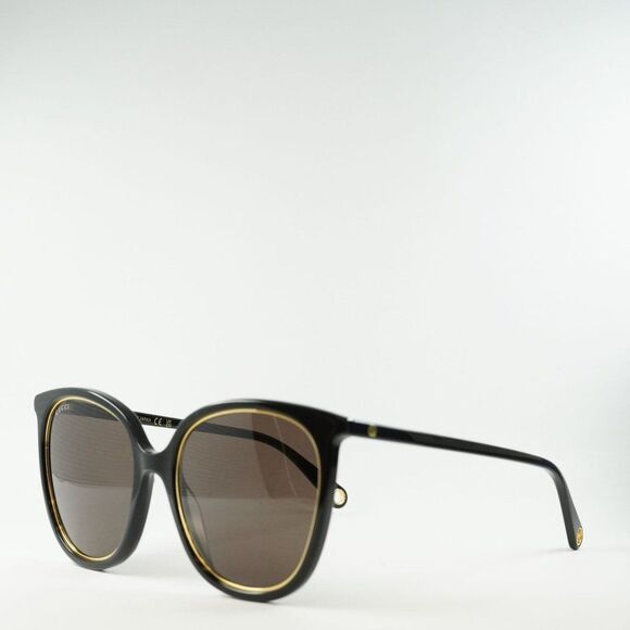 💯 NEW GUCCI GG1076S 002 BLACK BROWN SUNGLASSES